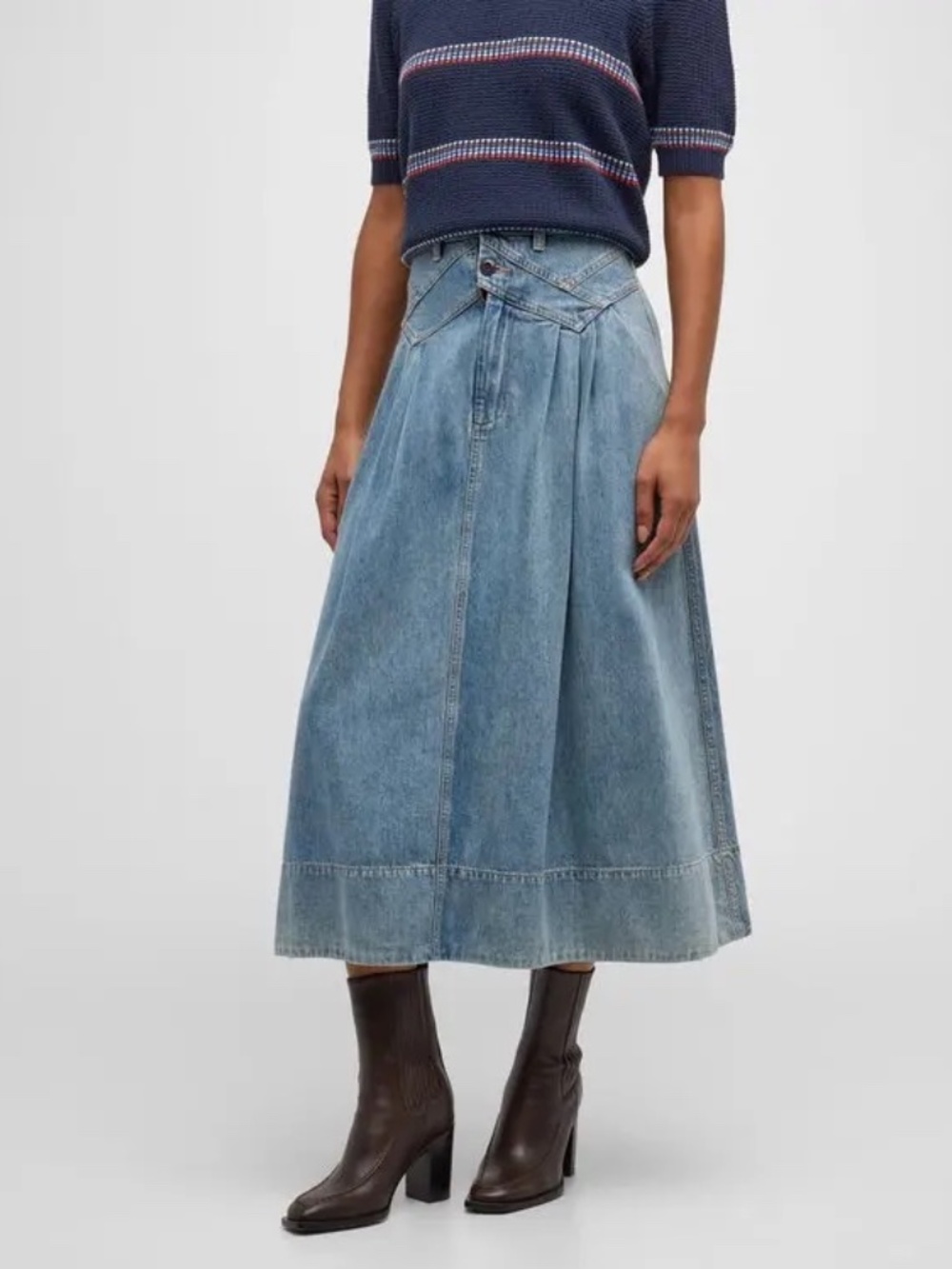 The Great Field skirt denim size small 1